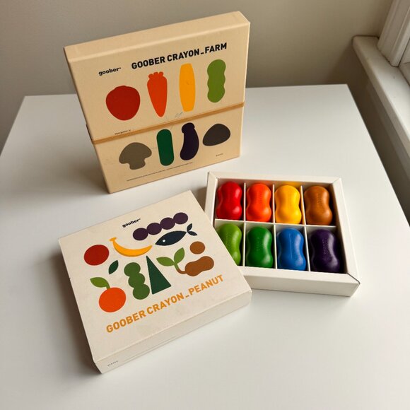 2 Sets of GOOBER Crayons (Goober Crayon Farm PLUS Goober Peanut Crayons) - Picture 4 of 8